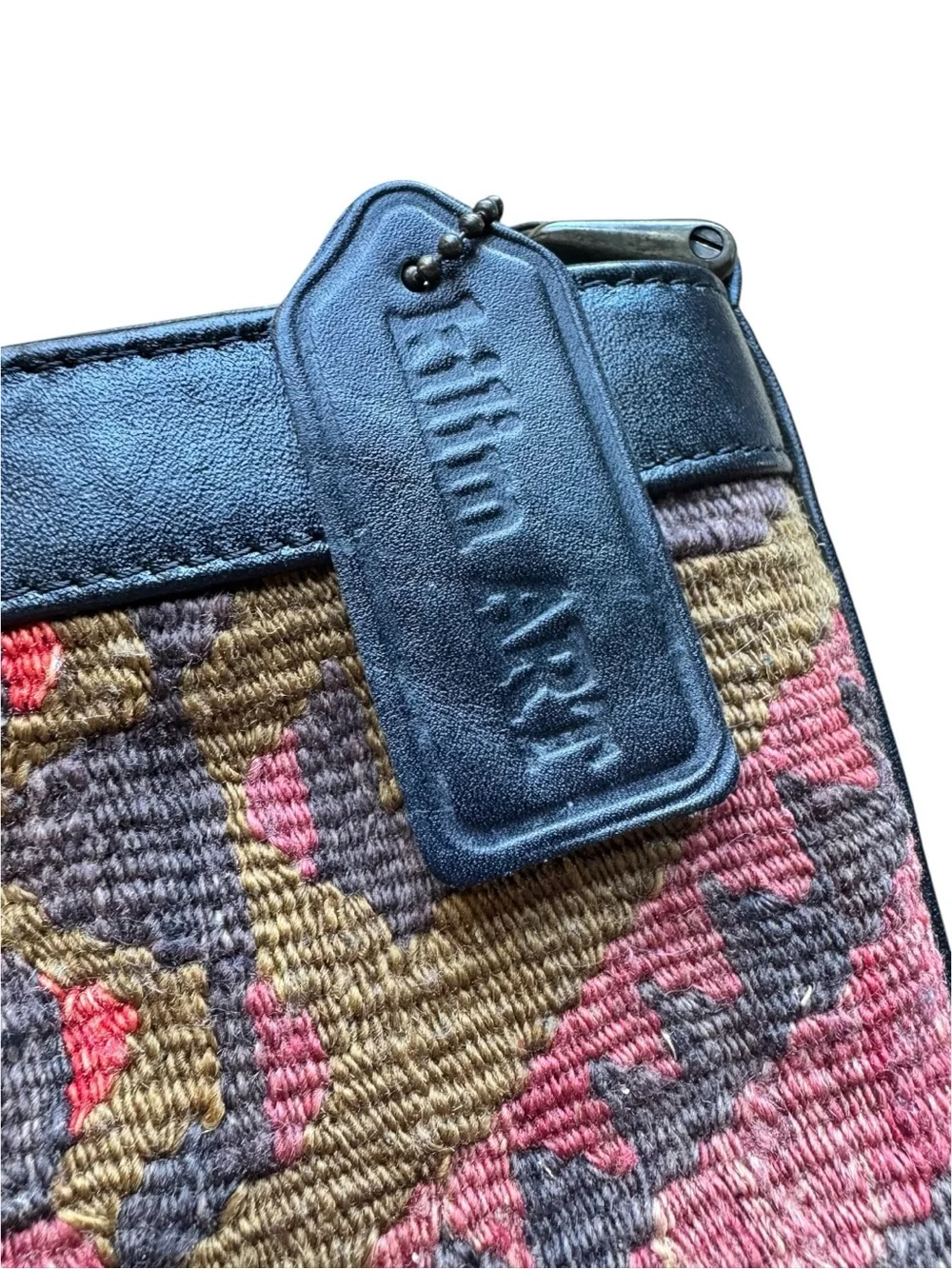 Kilim Turkish Wool & Leather Handbag
